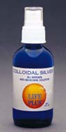 image bottle colloidal silver, Life Plus