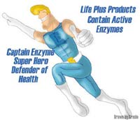 enzymes image Health Information fiber, vitamins, antioxidants, enzymes fruits vegetables, nutrition drink with phytonutrients.